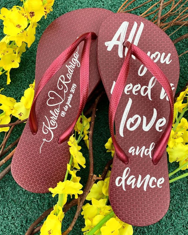 chinelo para casamento