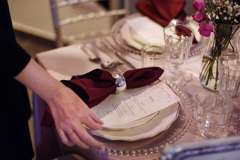 porta-guardanapo e papelaria do casamento