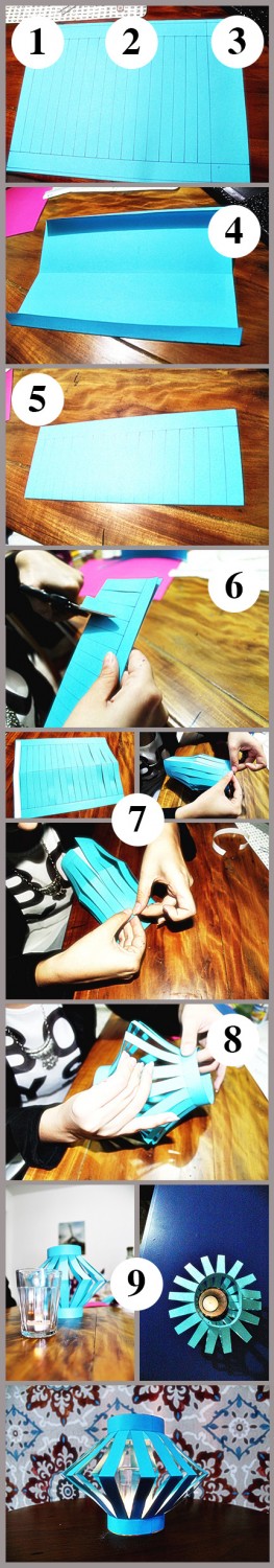 DIY para casamento - luminária de papel