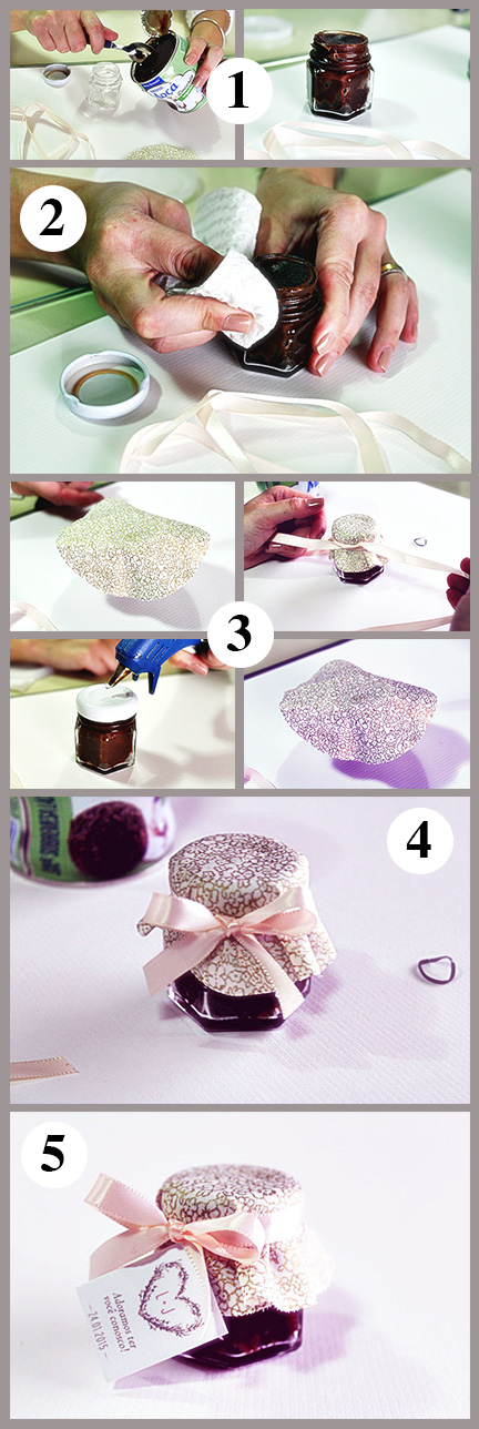 DIY para casamento - pote de brigadeiro