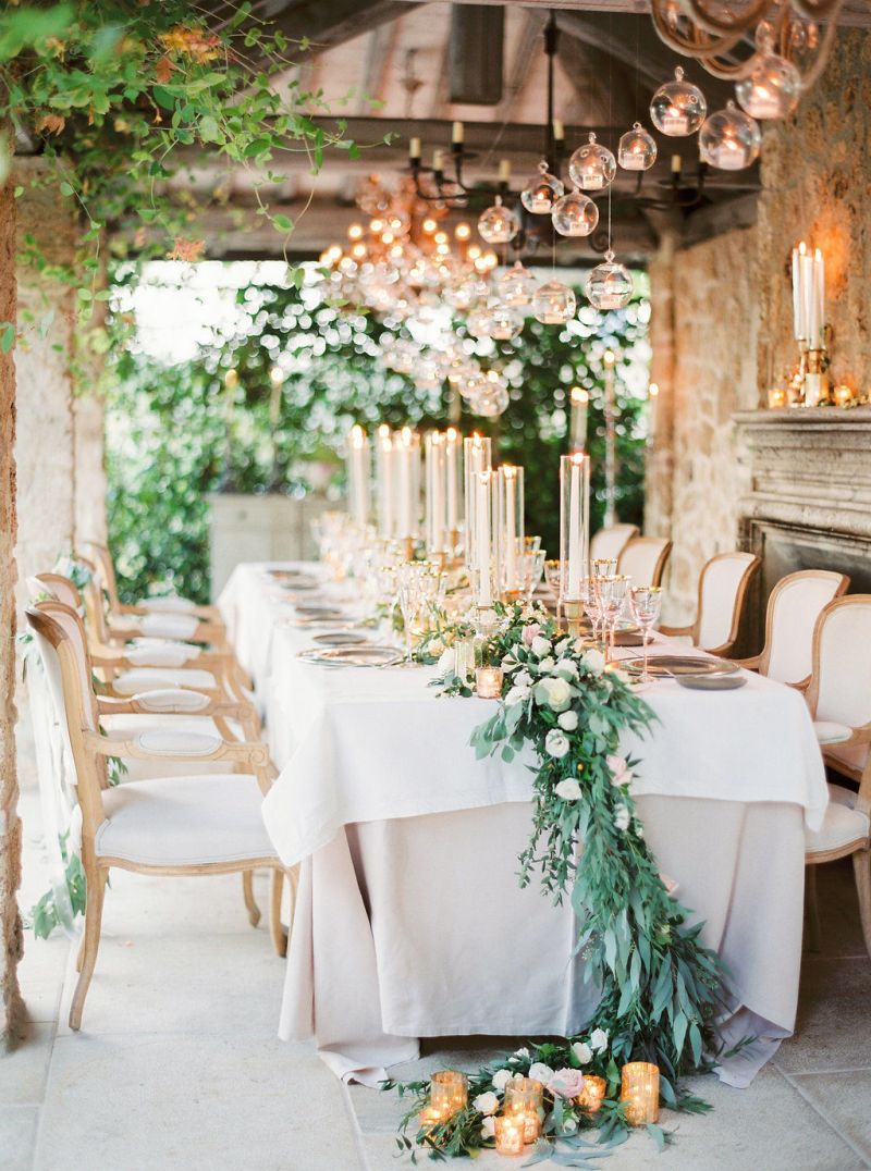 Mesa de festa no casamento 