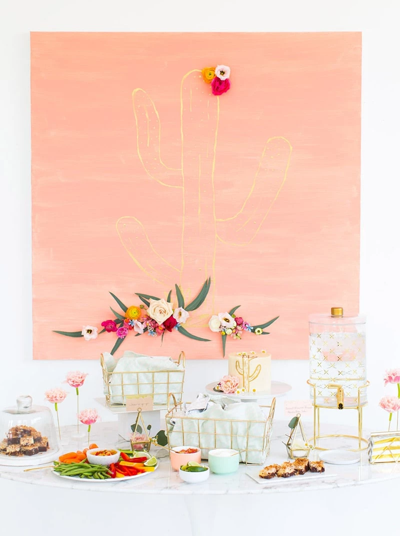 decoração de chá de panela com tema mexicano