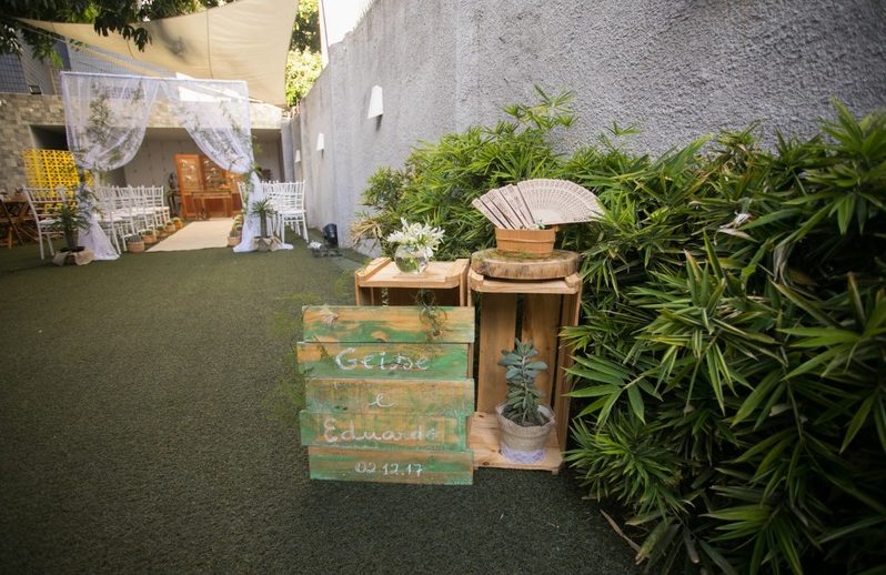 decoração de casamento sustentável