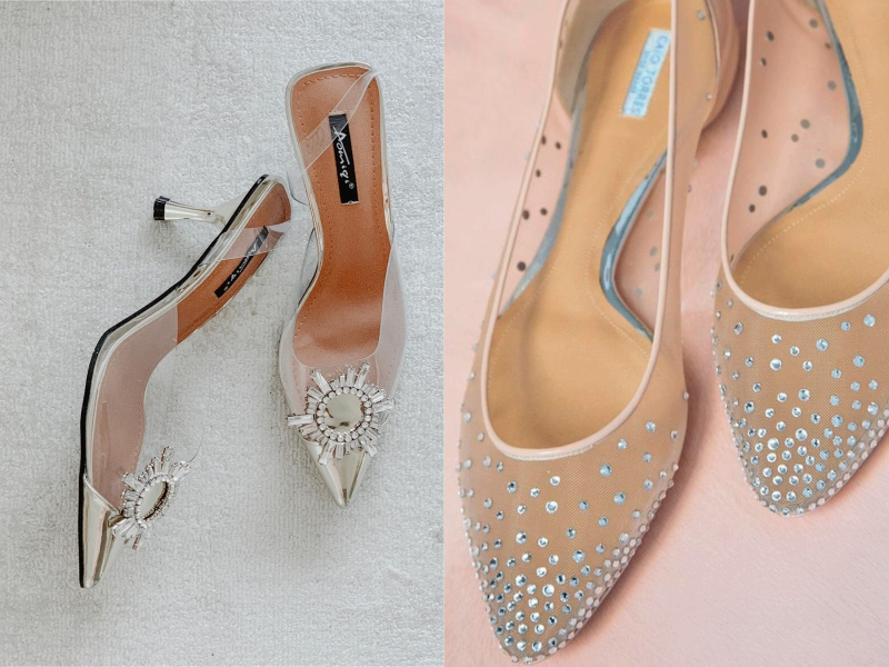 sapatos para noiva de salto baixo em renda e seda