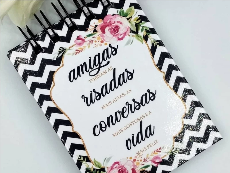 bloco de anotações como lembrancinha chá de lingerie