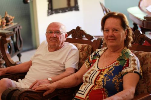 Thereza e Nelson celebrando 60 anos de casamento bodas de diamante