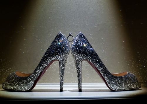 Christian Louboutin sapato da noiva