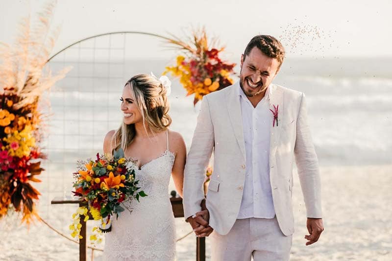 decoração de casamento na praia em Saquarema