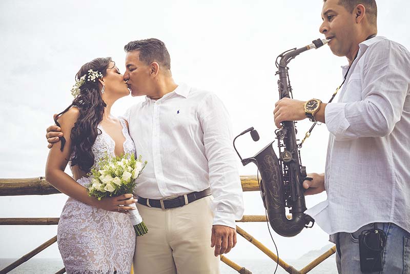 Elopement wedding Katiuscia e Marco Antonio na praia