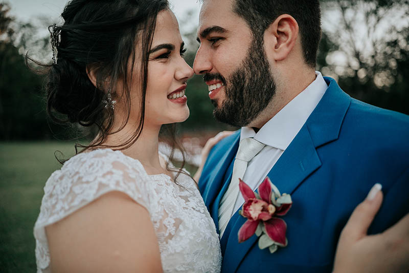 casamento ao ar livre Laís e João - cerimônia no campo