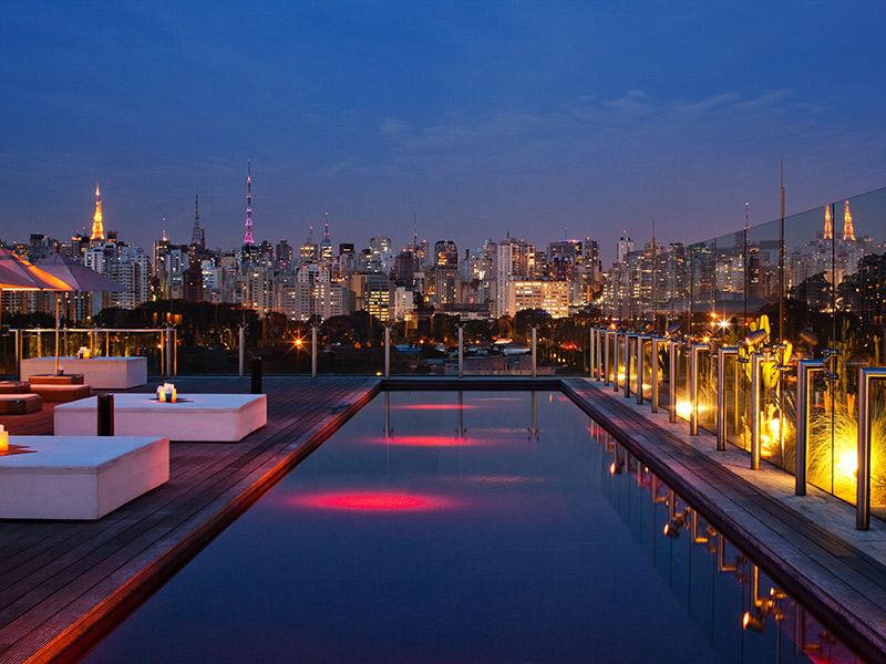 Skye Hotel Unique - rooftop para festa de noivado em São Paulo
