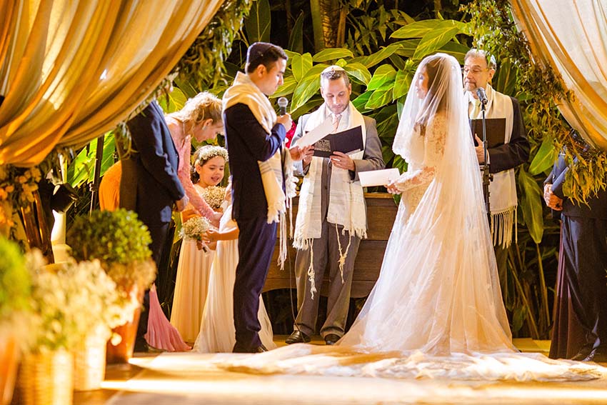 cerimônia casamento a céu aberto Maya e Pedro