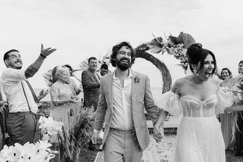 Recepção com pista de dança animada