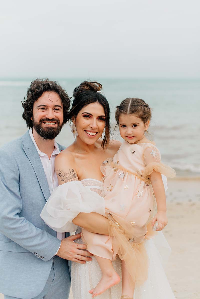 Close da make e do penteado da noiva