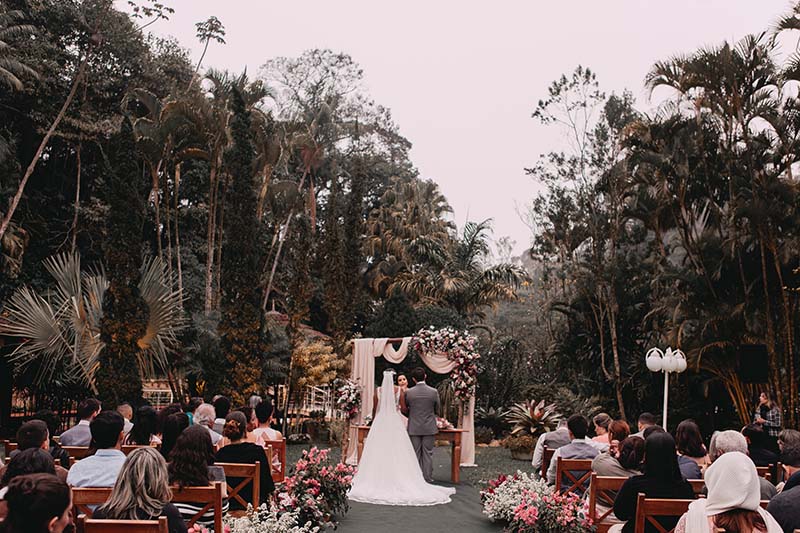 decoração floral casamento Paula e Gustavo