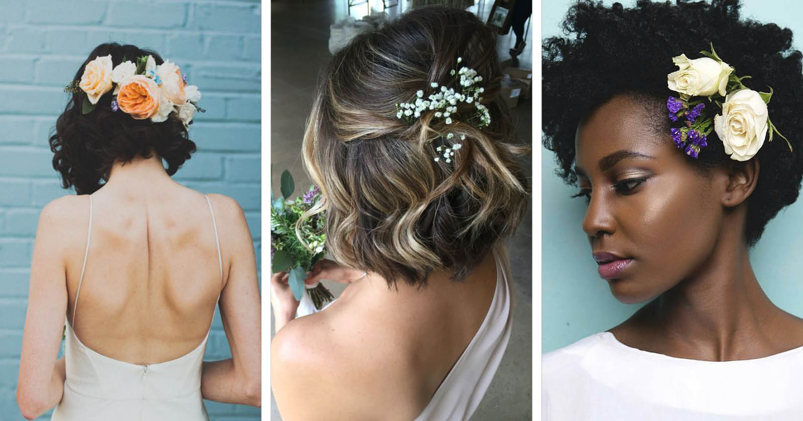 Penteados de cabelos curtos para madrinhas e convidadas|||||