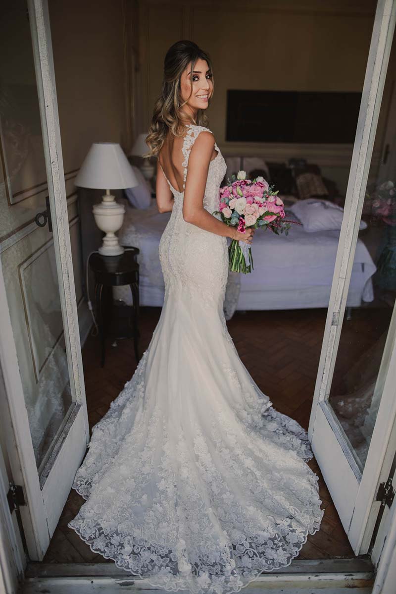 vestido de noiva do casamento real Renata e Gabriel