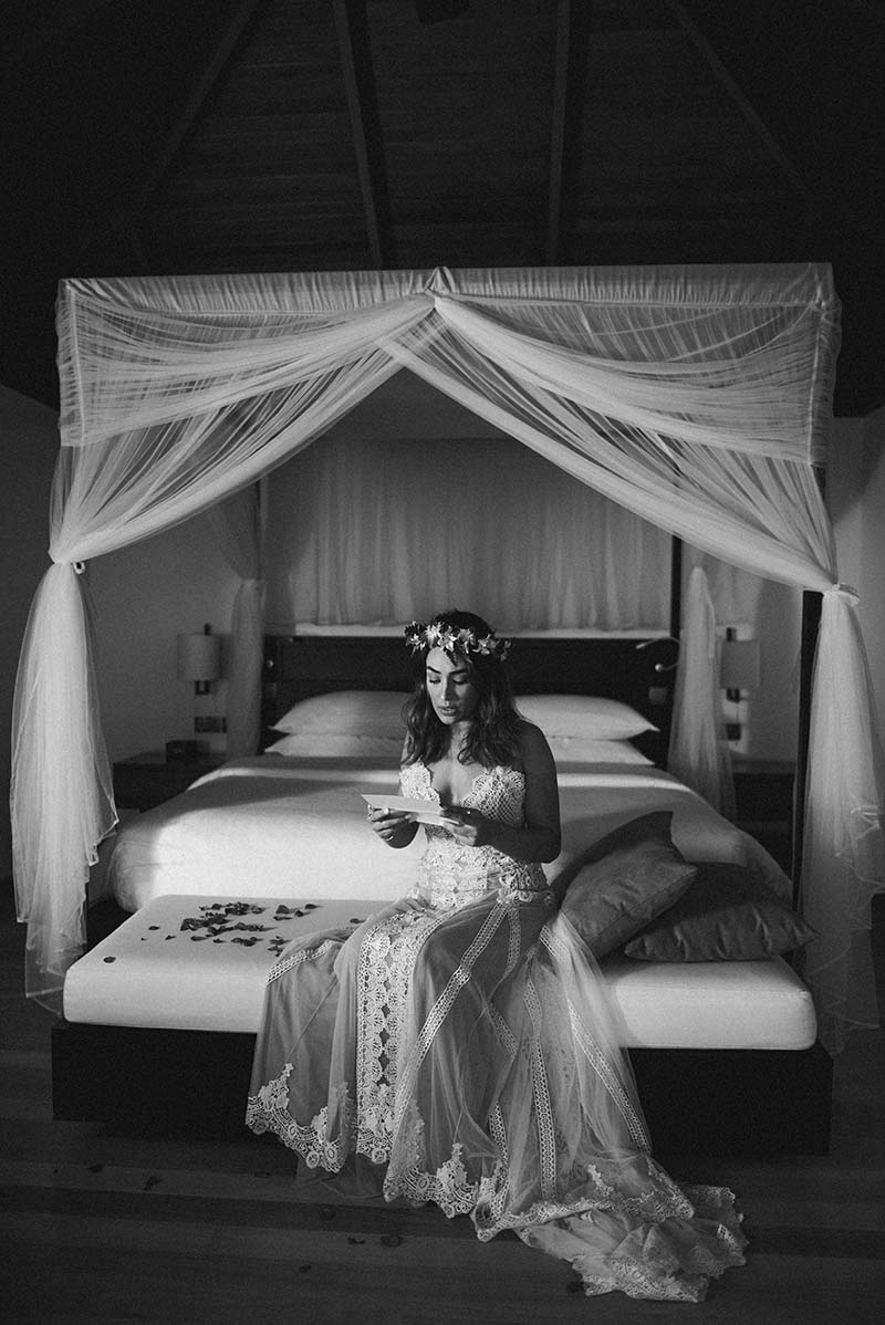 Casamento nas Ilhas Maldivas: momentos do casal