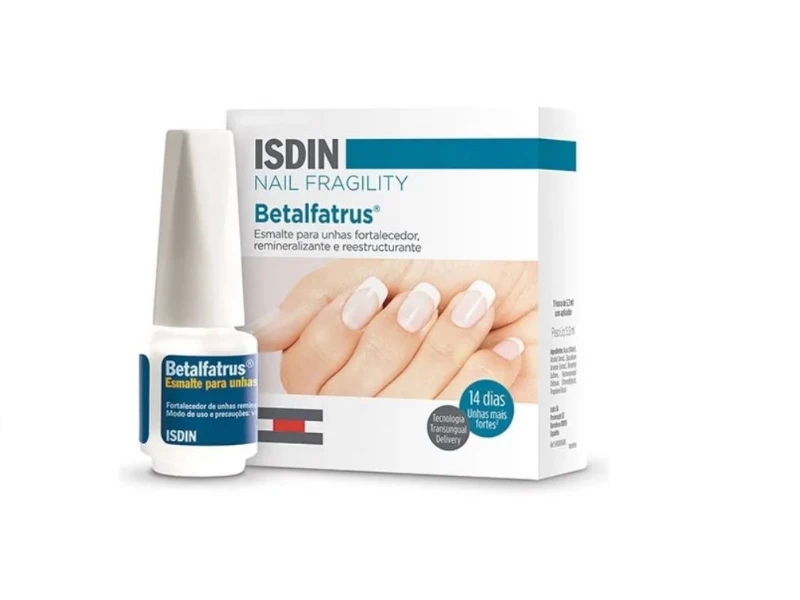 unhas quebradiças: esmalte tratamento Betalfatrus Isdin