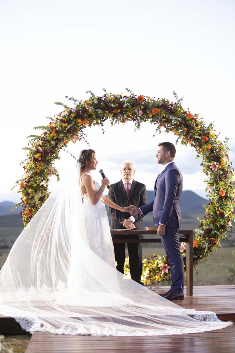 Vestido de noiva do casamento real Vanessa e Alessandro