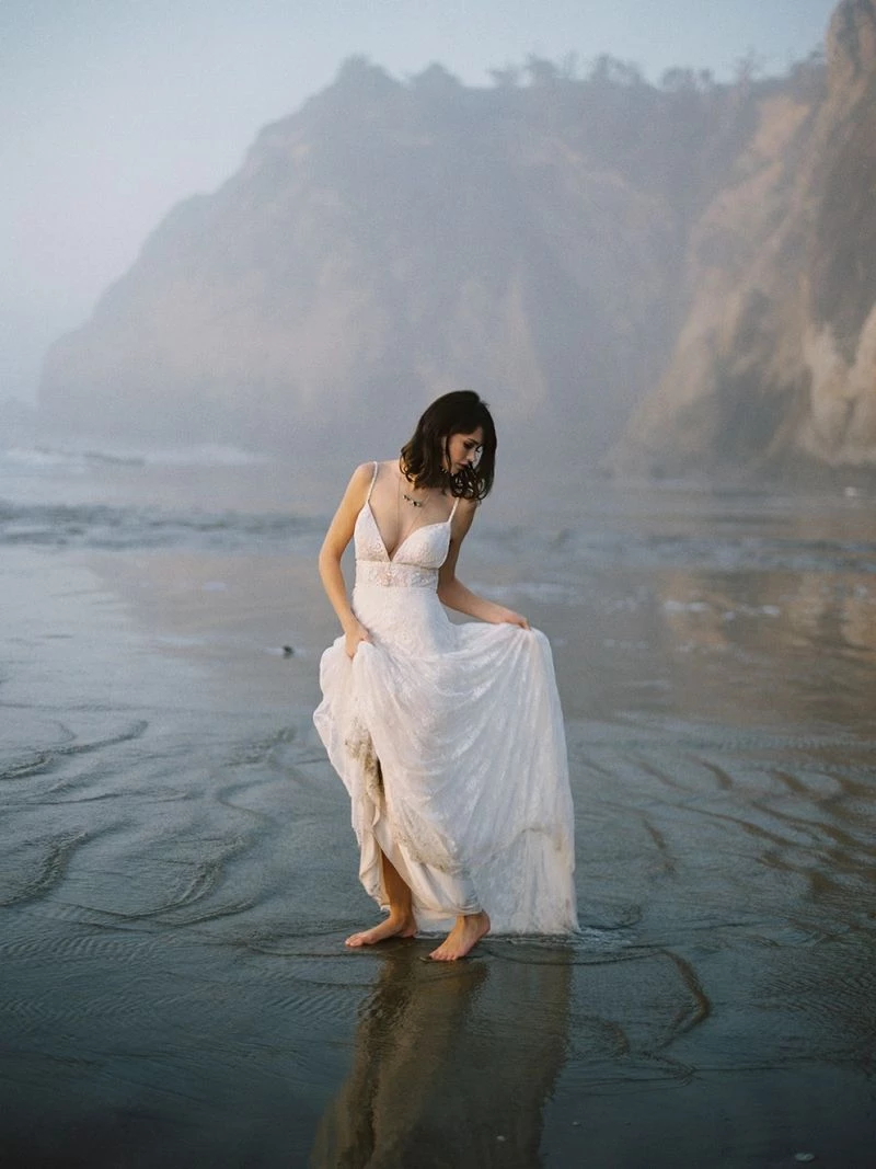 vestido de noiva para casamento na praia Wilderly Bridal