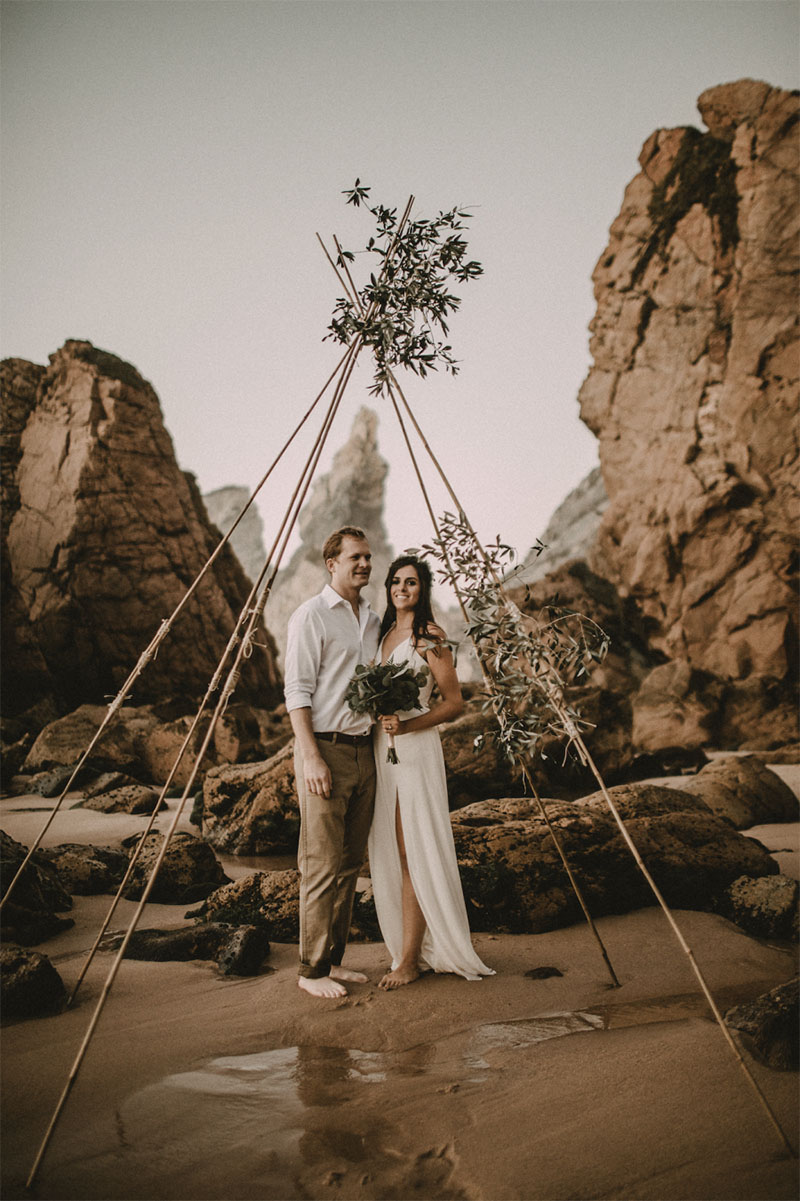 registro da cerimônia no álbum de casamento