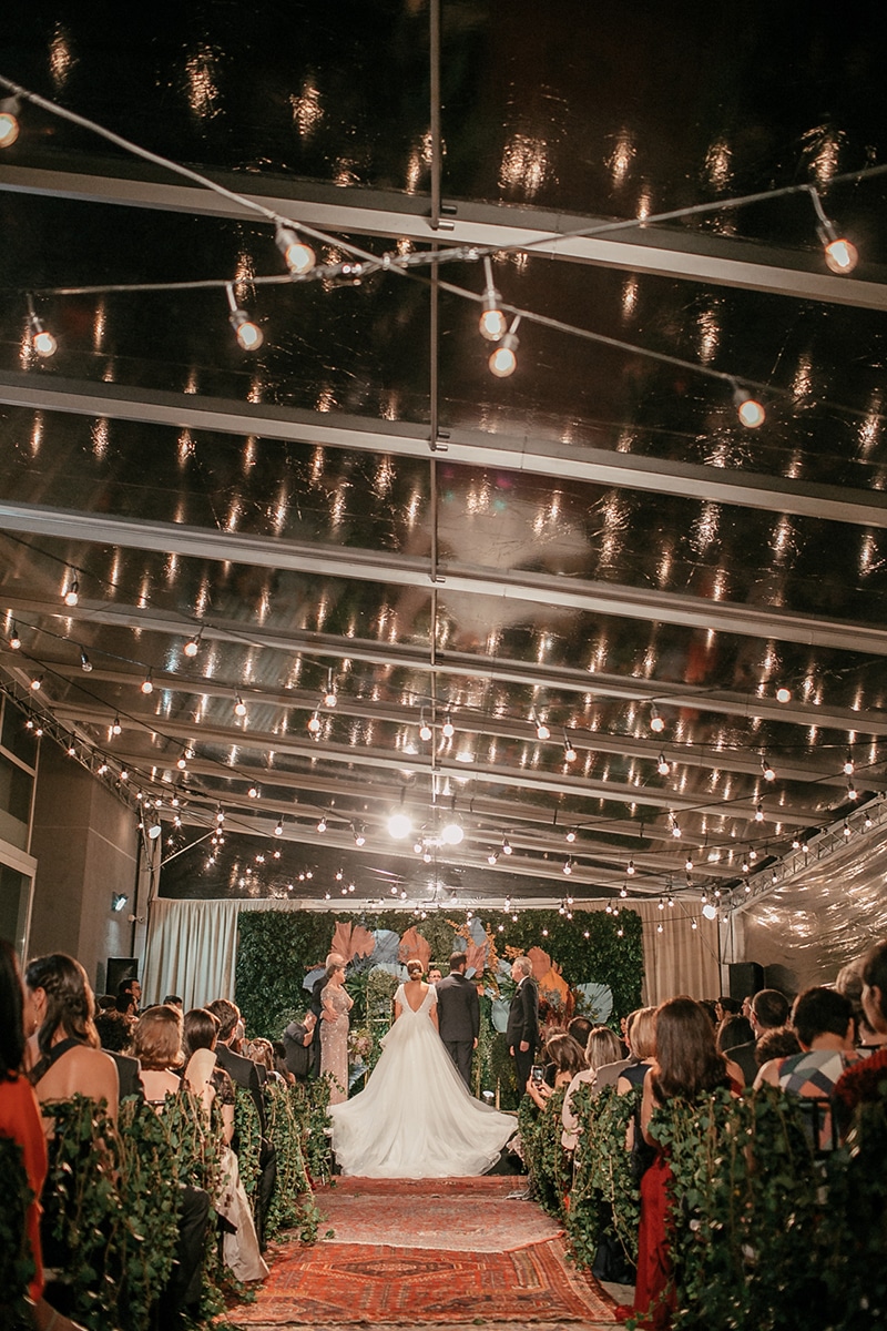 Decoração vibrante do casamento tropical Anna e Fernando