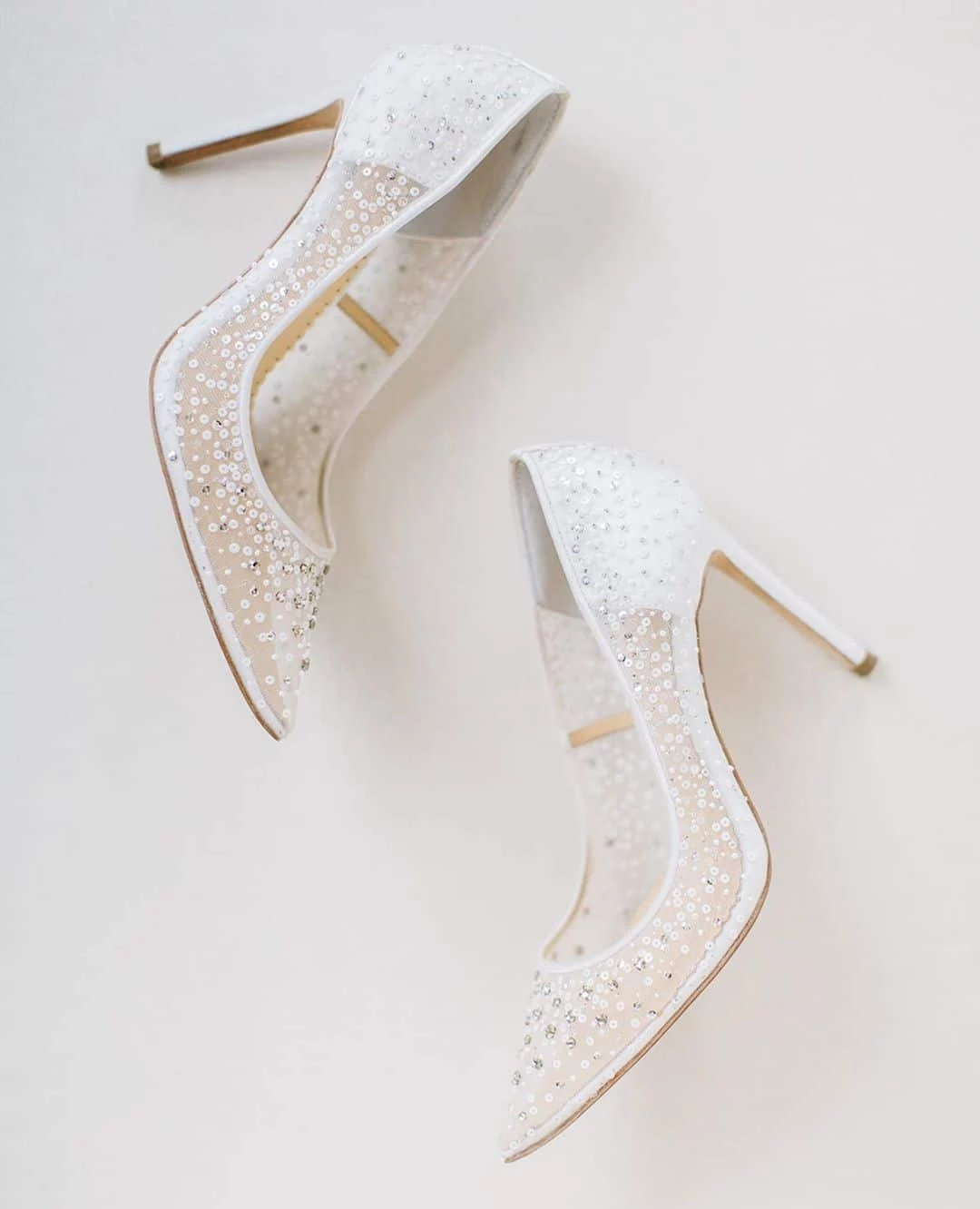 sapato de noiva Bella Belle branco rendado