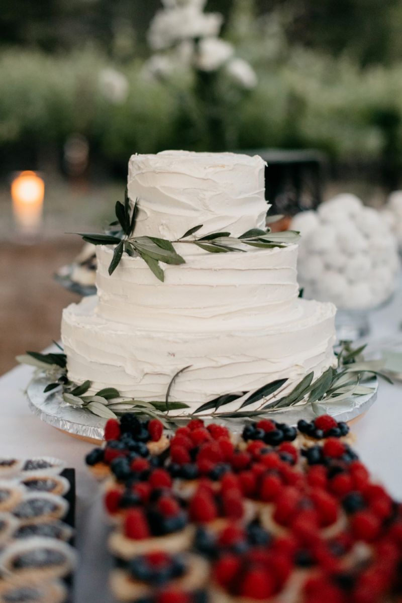 bolo de casamento rústico