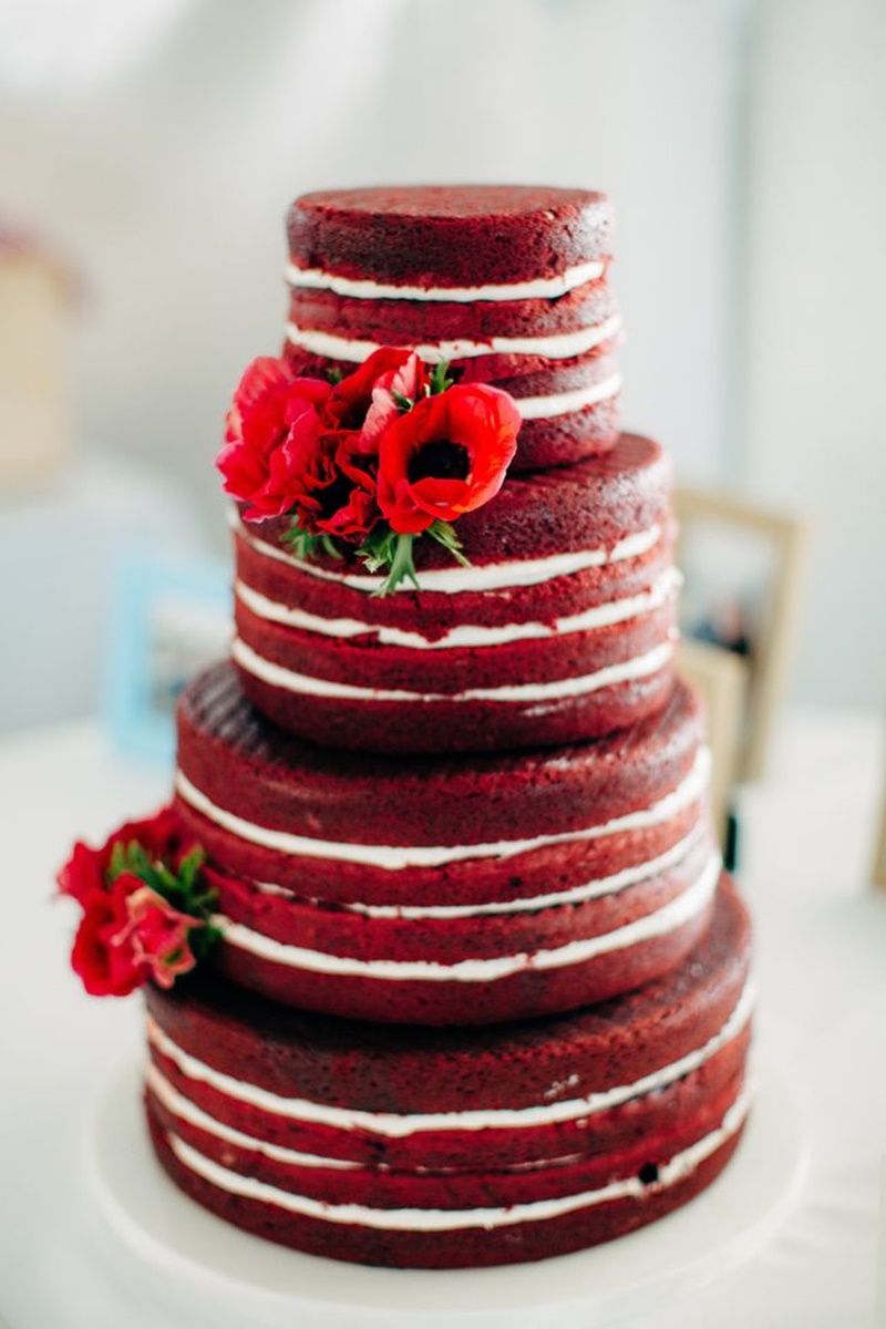 bolo de casamento red velvet
