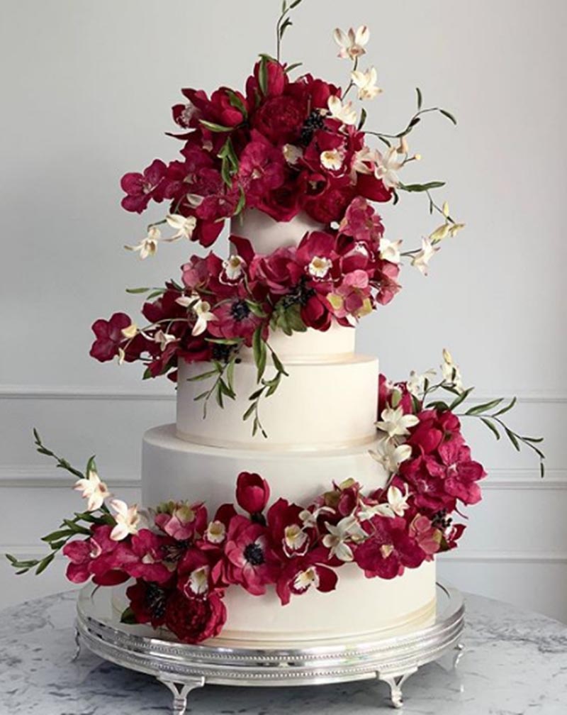 sabores de bolos de casamento criativos