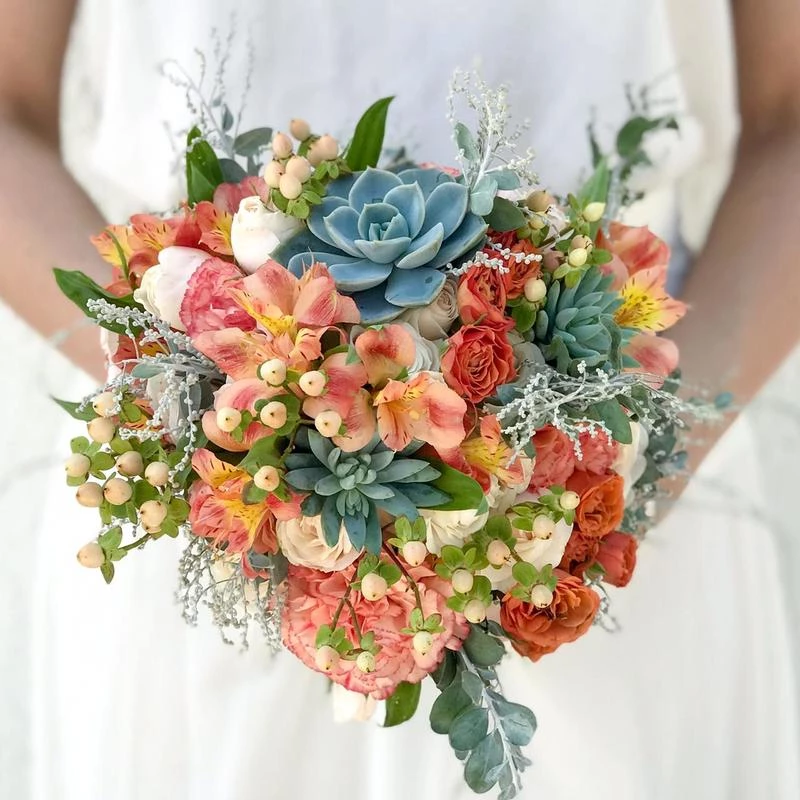 buquês de suculenta