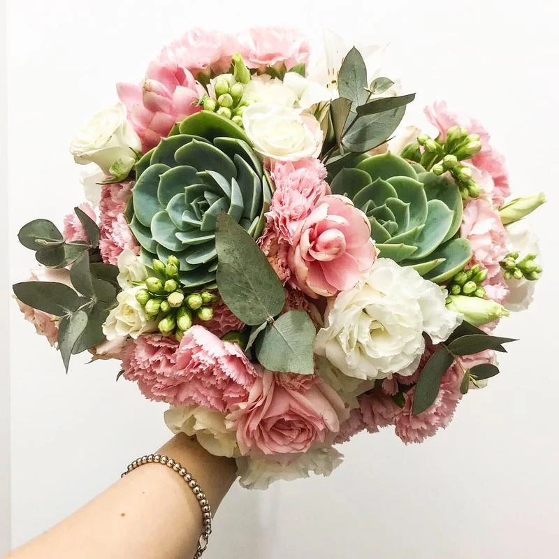 buquês de suculenta