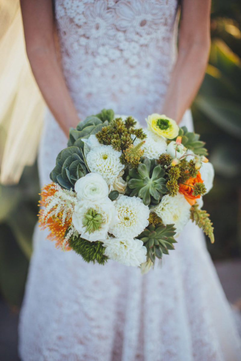 buquês de suculenta