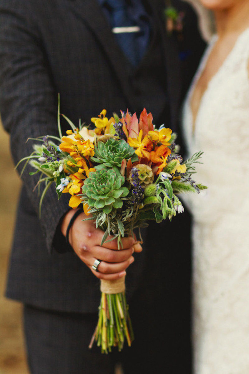 buquês de suculenta