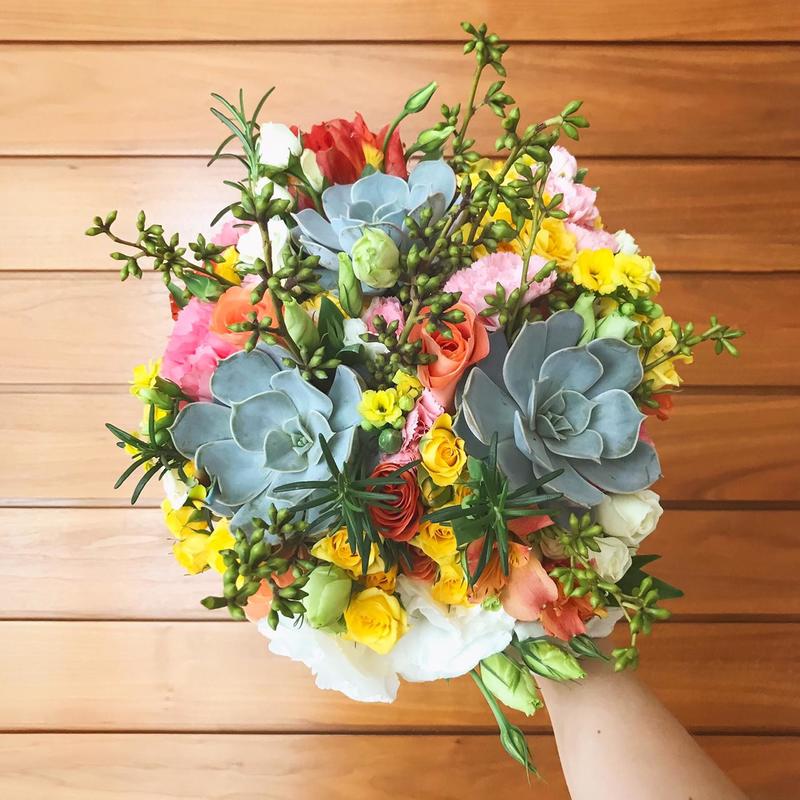 buquês de suculenta