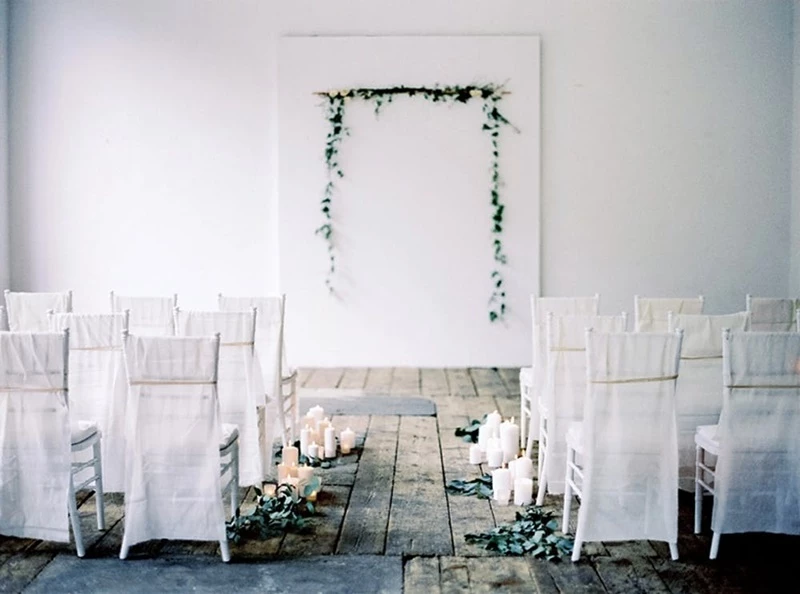 Casamento minimalista.