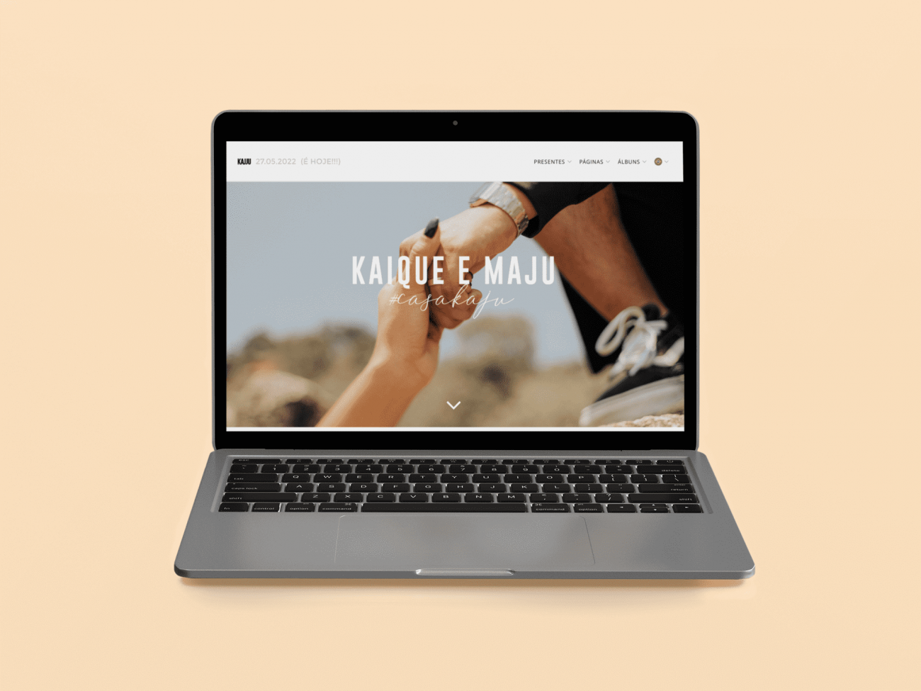Site iCasei usado no casamento real Maju Silva e Kaique Costa