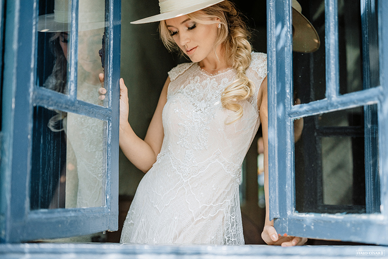 editorial casamento no campo vestido leve para cerimônia diurna