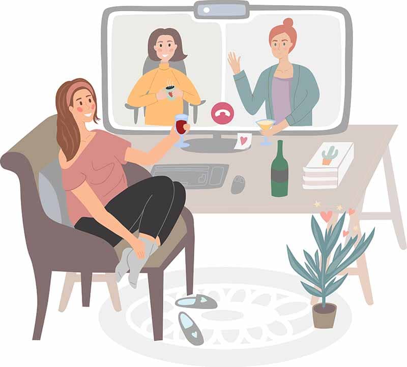 chá de panela virtual