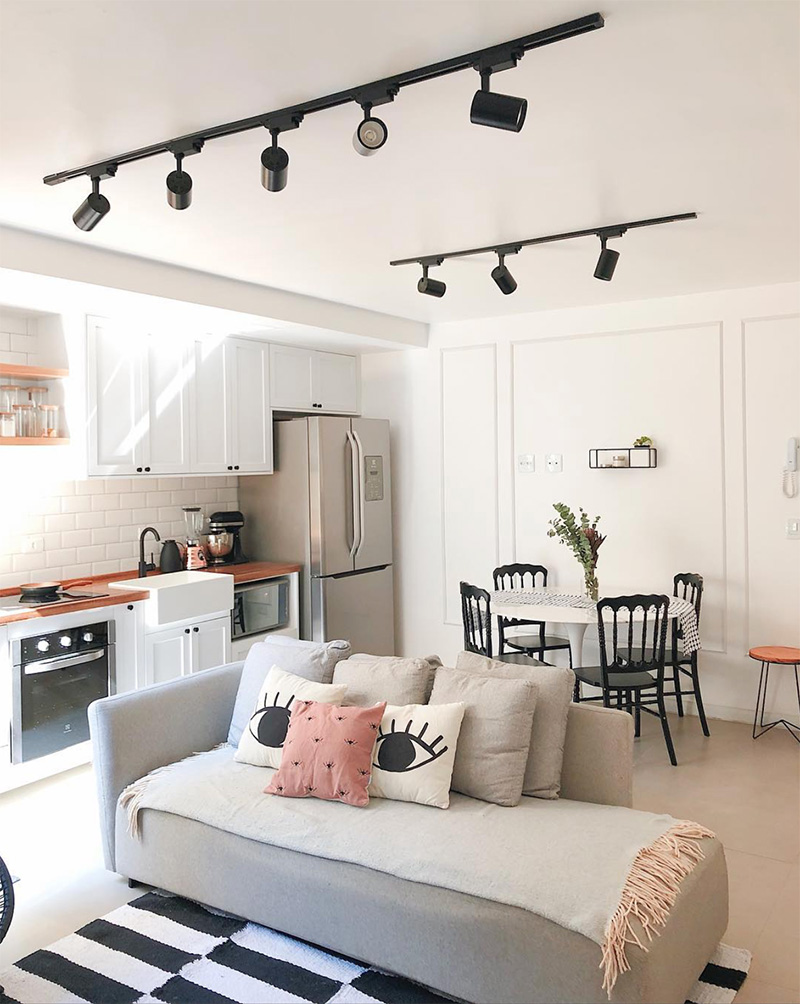 iluminação natural em decoração escandinava