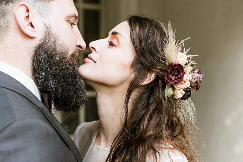 decoração de casamento com capim dos pampas