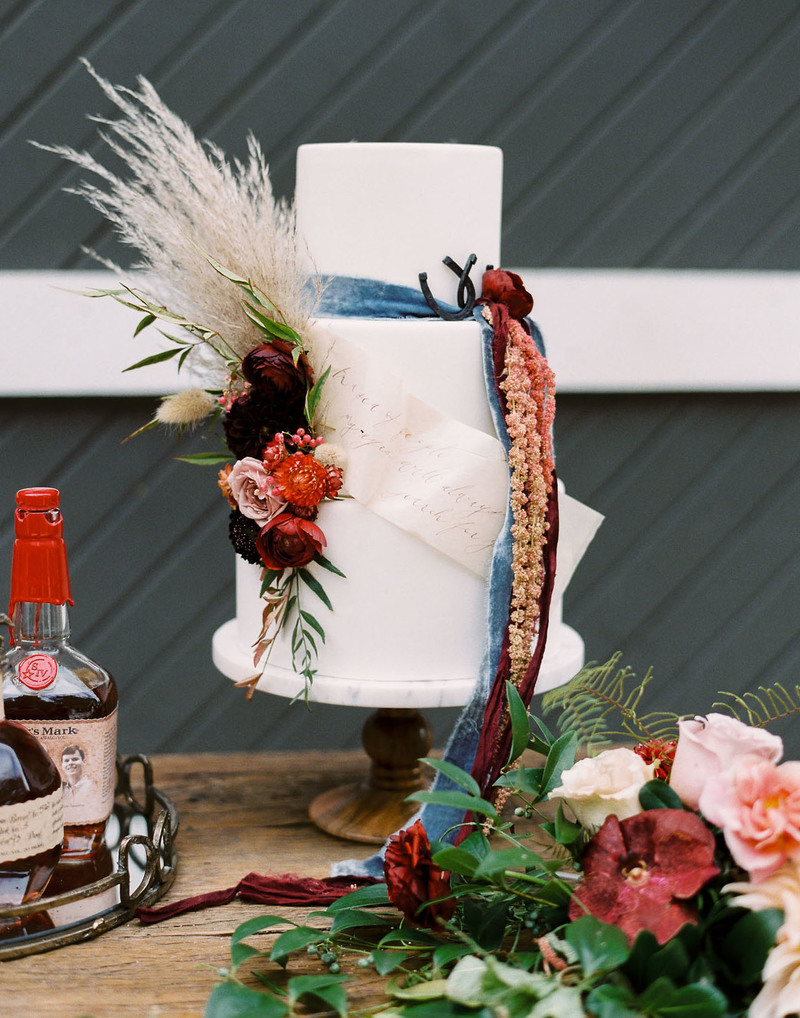 decoração de casamento com capim dos pampas