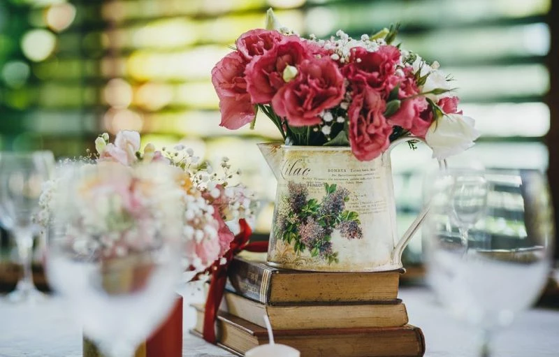 decoração de chá de panela elegante e harmônica