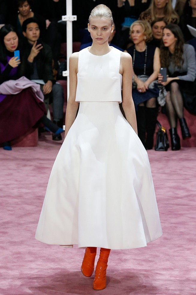 Dior Alta Costura Paris 2015 Vestido Branco Dior Alta Costura Paris 2015 Vestido Branco