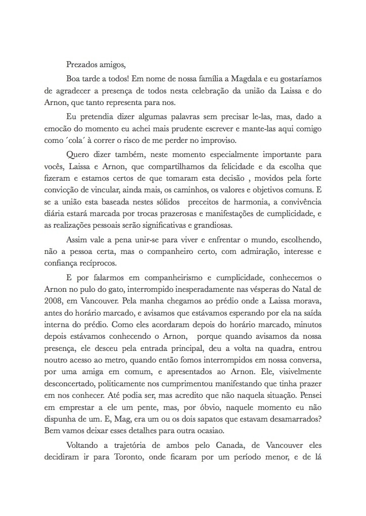 discurso pai da noiva