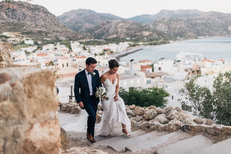 elopement wedding na Europa em Santorini ao pôr do sol