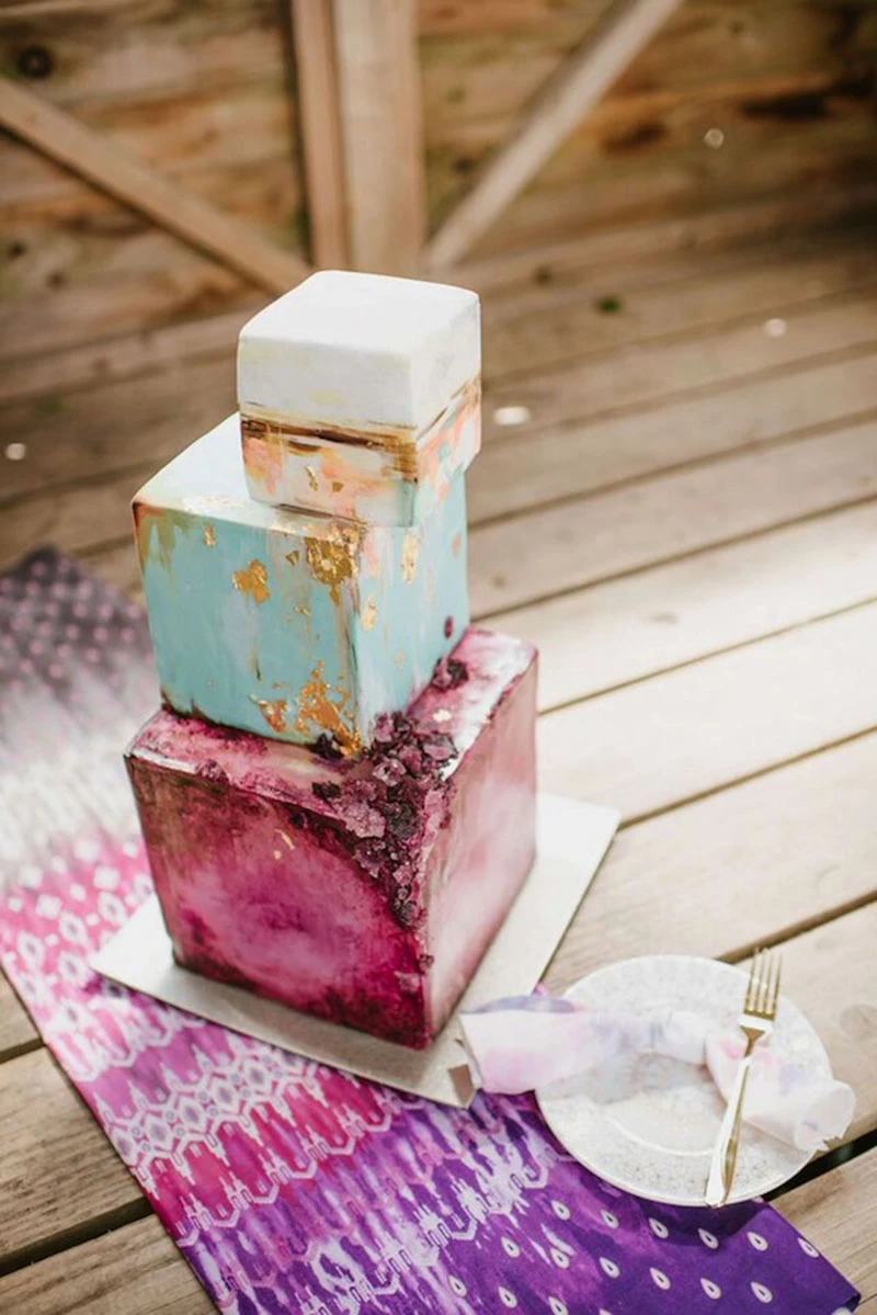 bolo geode cake casamento