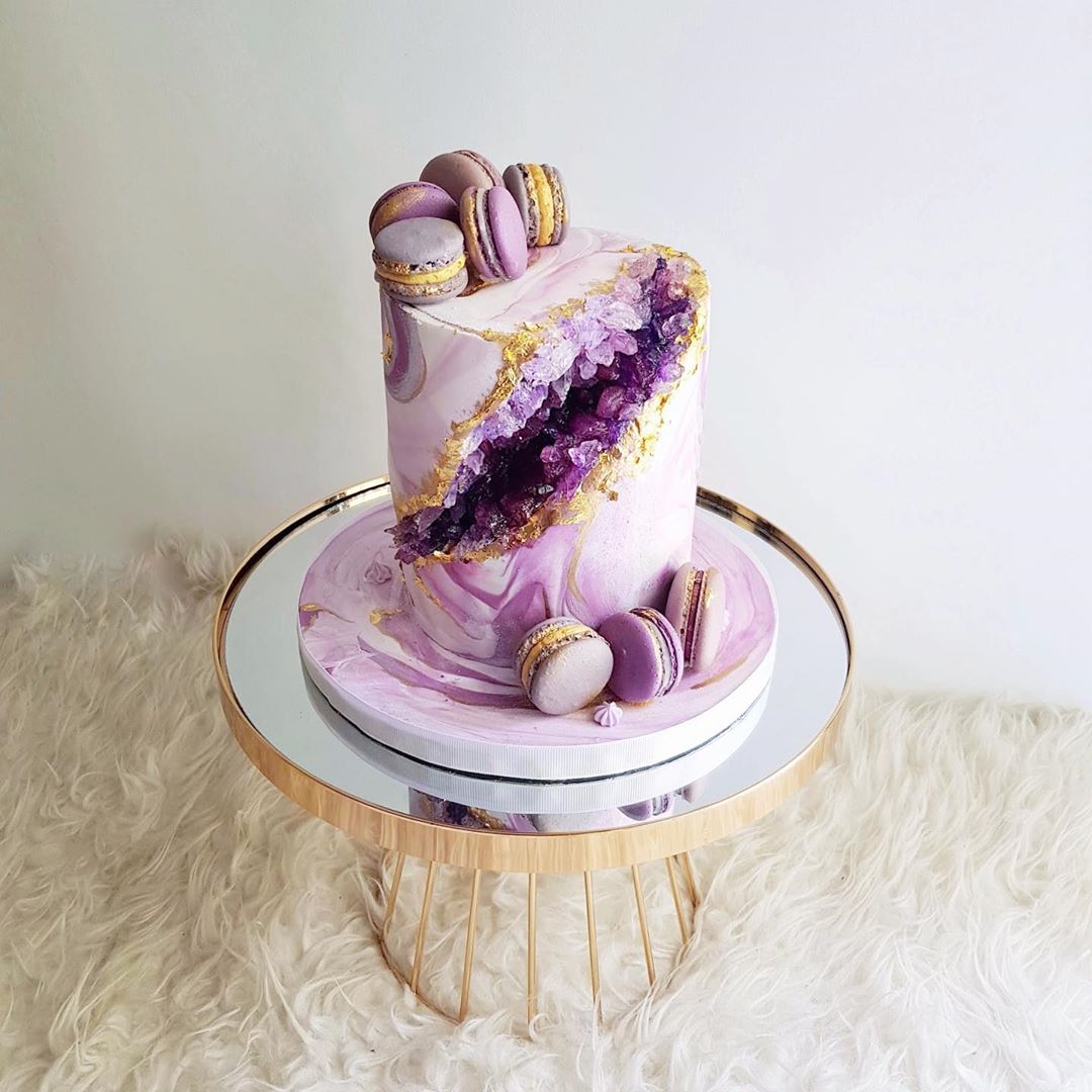 bolo geode cake inspiração 14