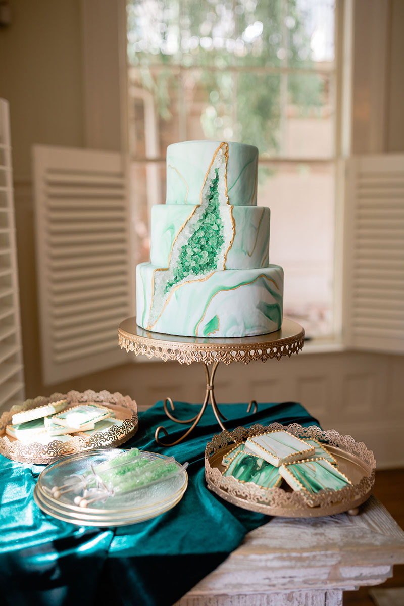 bolo geode cake inspiração 16